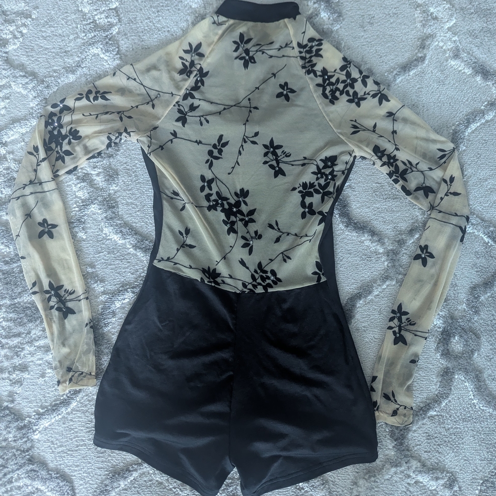 Floral Mesh Long Sleeve Top